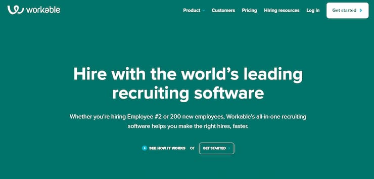Workable is the best overall recruitment agency CRM software at scale