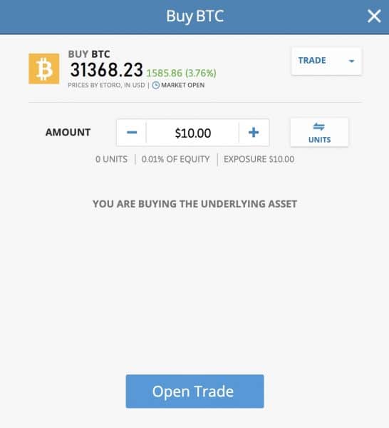 eToro Buy Bitcoin Oman