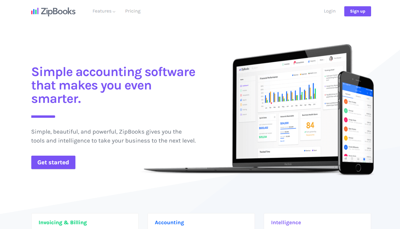 ZipBooks accounting software for farmers