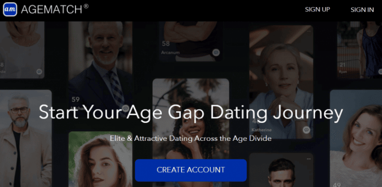 AgeMatch is a great dating app for age gap dating
