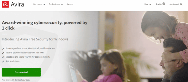 Avira the best free antivirus software UK