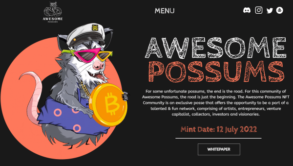 Website Awesome Possums