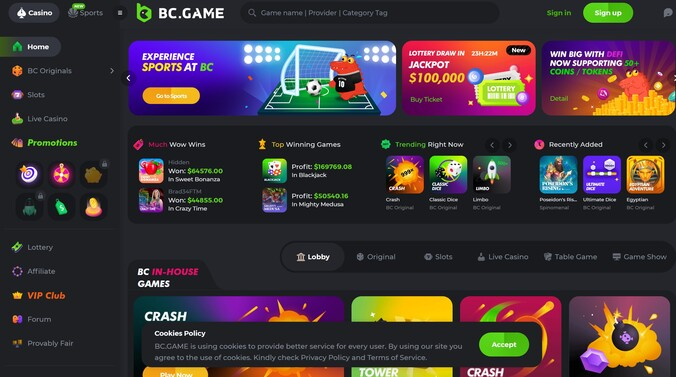 BCGame - High Roller Plinko Gambling Site