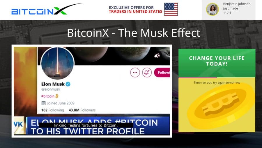 BitcoinX Homepage