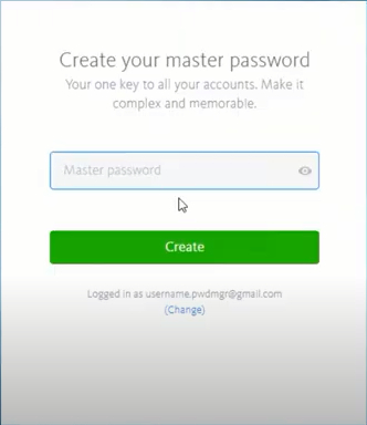 Create a unique and complex master password