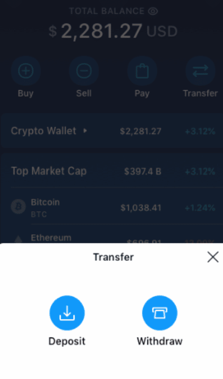 Crypto.com Deposit