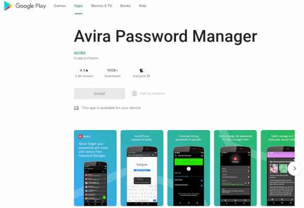 Download the password manager on the chosen device