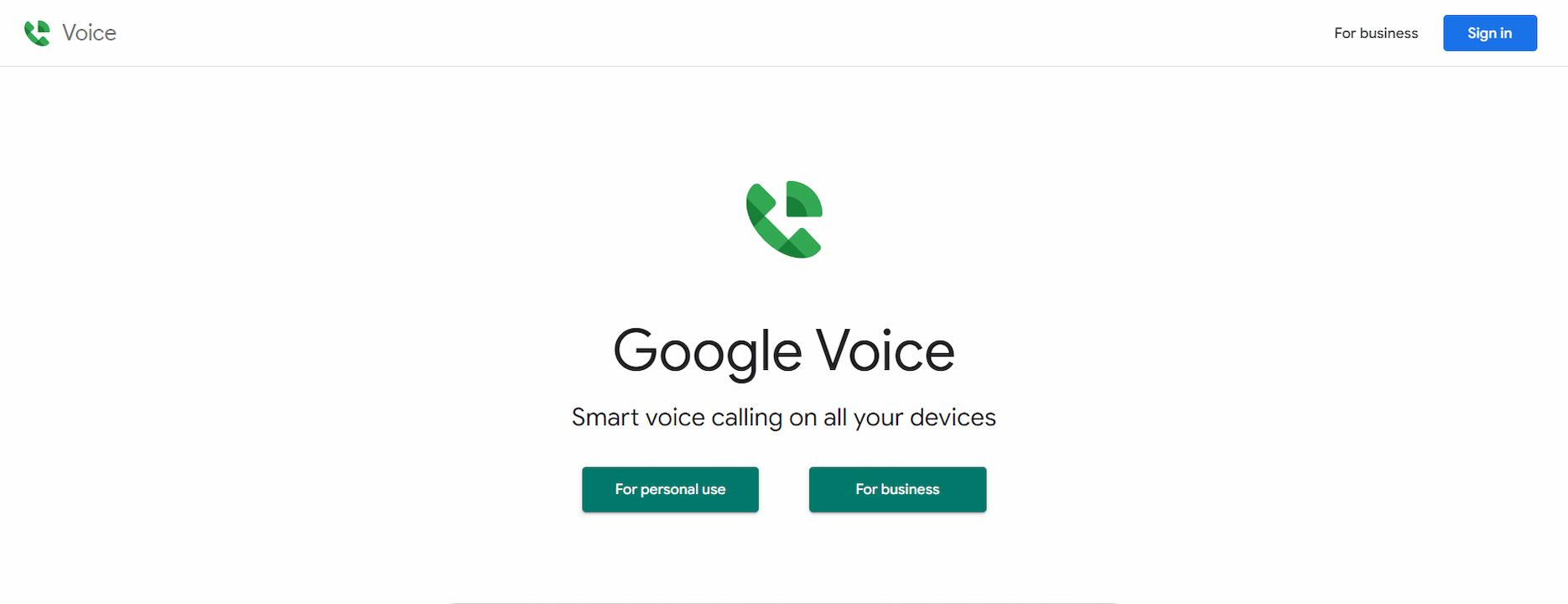 Google Voice best free solution