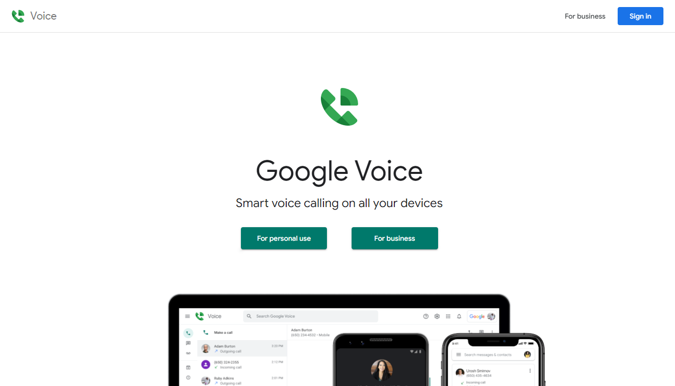 Google Voice | Renowned UK VoIP for free calling