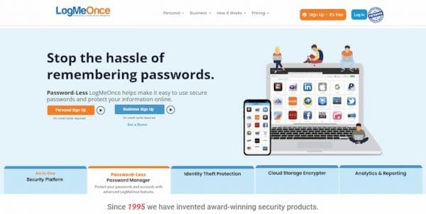 LogMeOnce is perfect UK password manager for cross-platform support