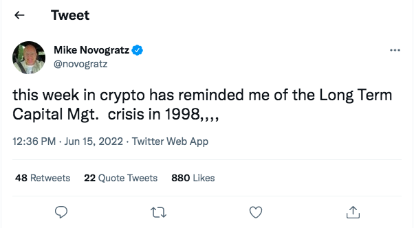 Mike Novogratz on crypto bottom
