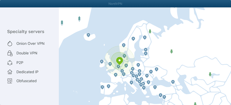 NordVPN's servers | Solid VPN for watching porn