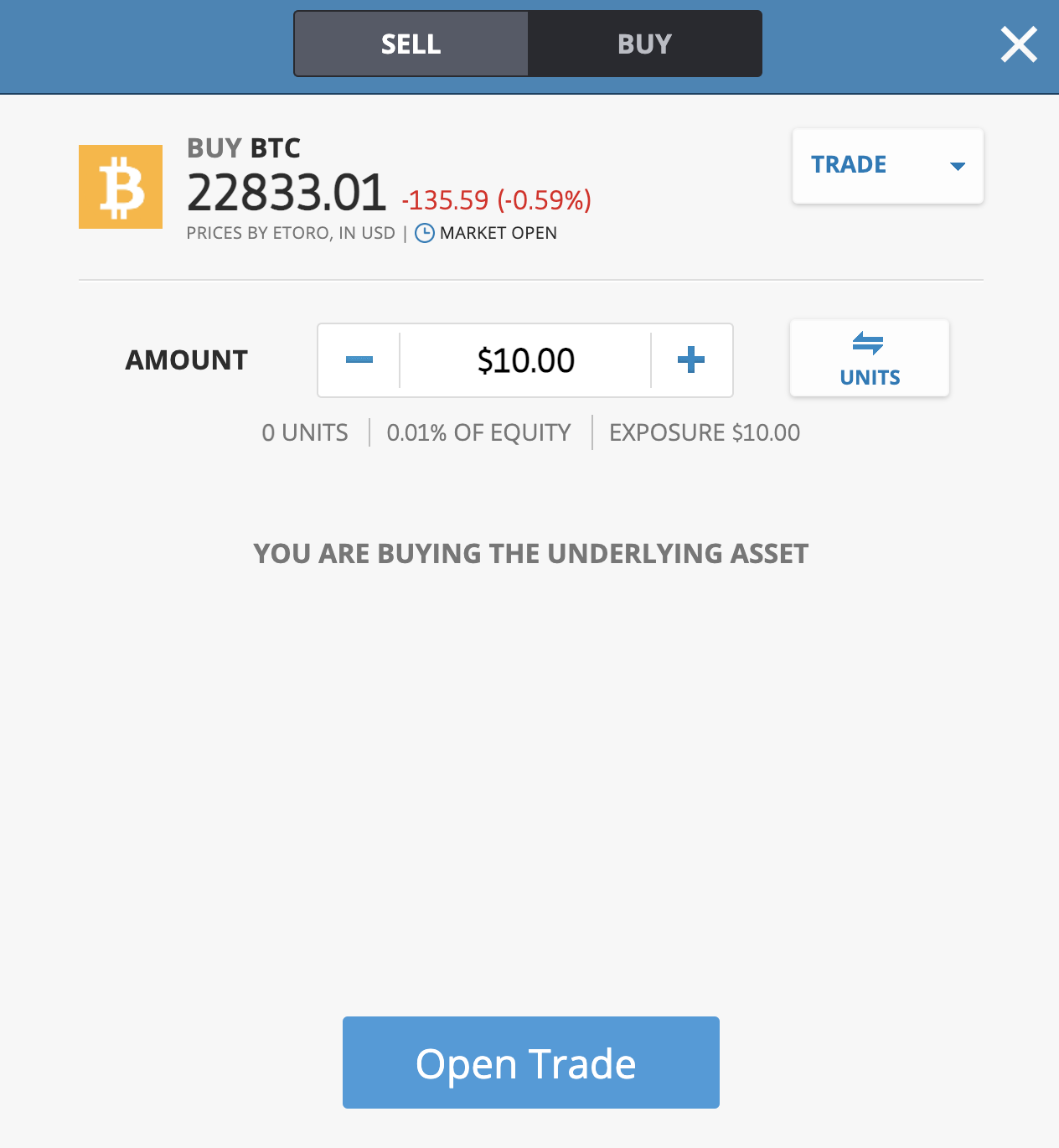 Buy BTC