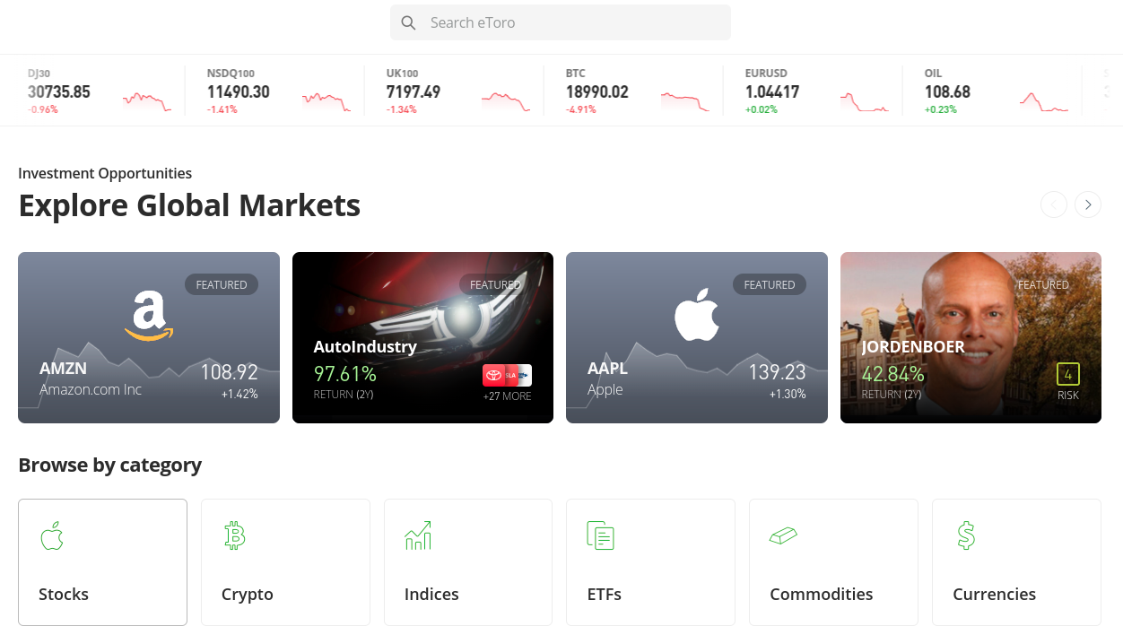 eToro review monday.com 