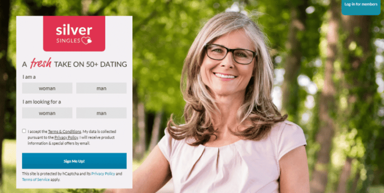 SilverSingles is the best UK dating app for those aged 50+