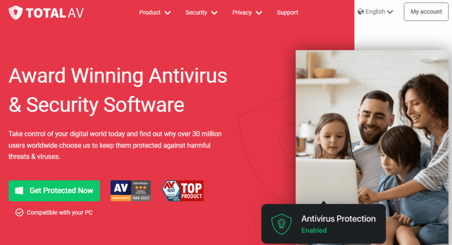 TotalAV best UK antivirus software