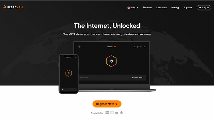 Ultra VPN is excellent for unblocking steraming services