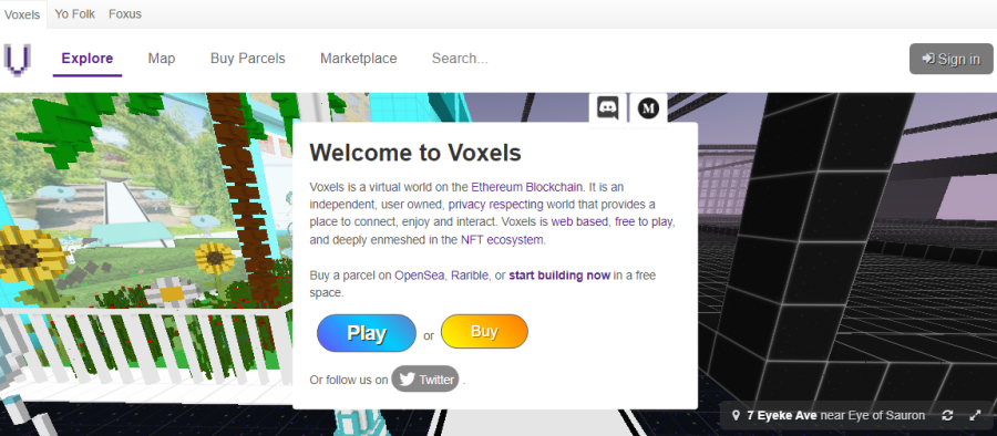 cryptovoxels site