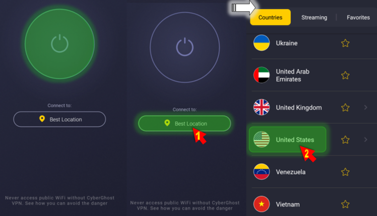 CyberGhost VPN – Удобен за потребителя Android VPN с най-голямата мрежа от ВПН сървъри