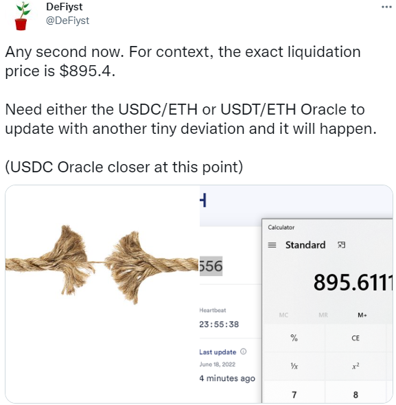 ETH Whale Liquidation Price