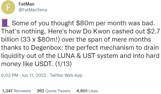 Fatman Terra Luna Tweet