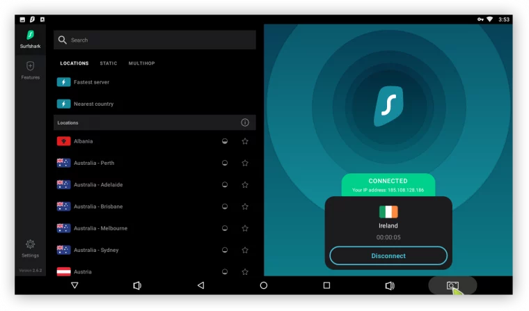 Surfshark – надежден VPN за Android с частна връзка и бързи скорости