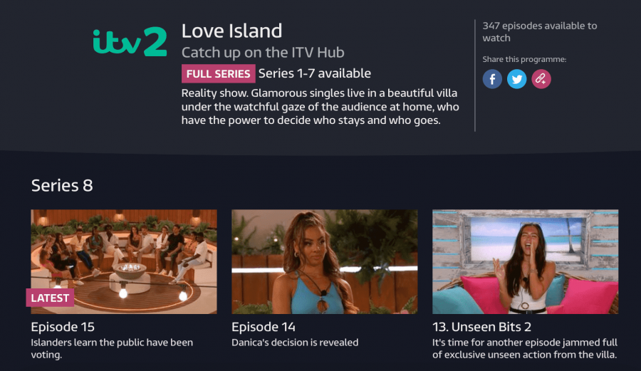 Watch Love Island online