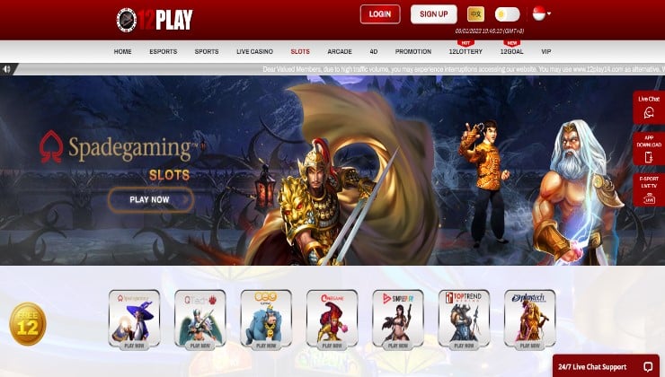 The 12Play online casino site