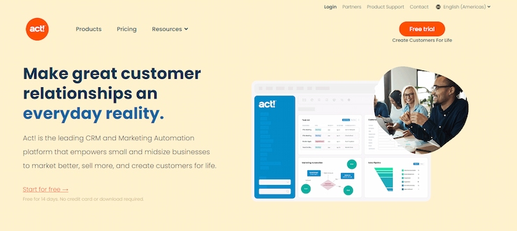 Act! has excellent marketing automation