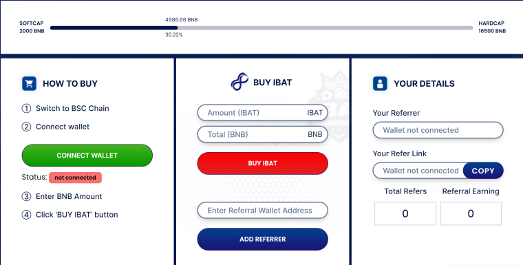 Battle Infinity Presale Buy IBAT