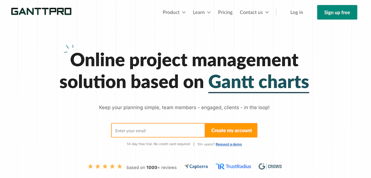 GanttPro is a great chart-friendly project management tool