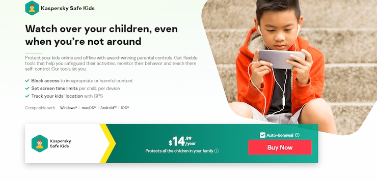 Kaspersky Safe Kids is the ultimate parental control software