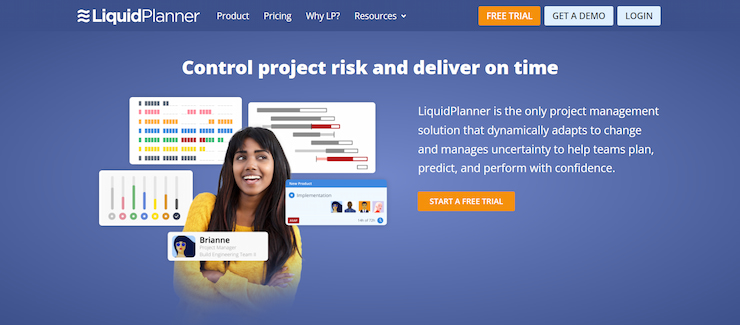 LiquidPlanner is the best project management software for time and budget tracking