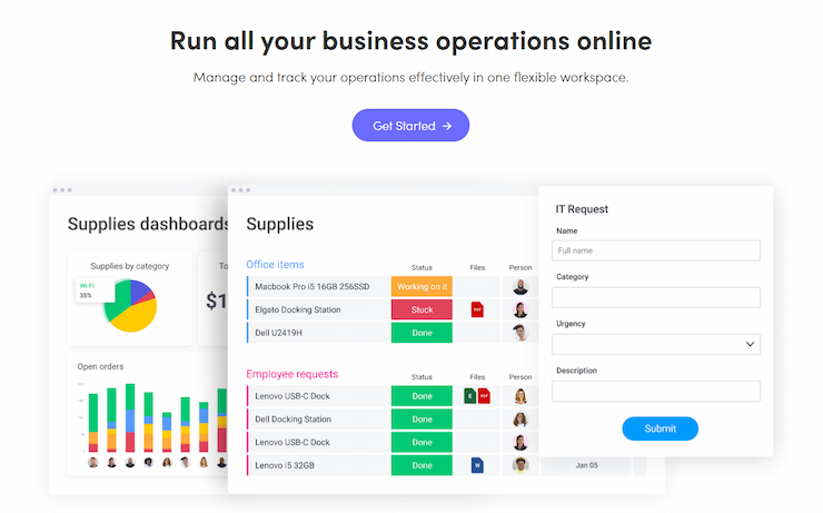 Monday Run All Your Operations Online