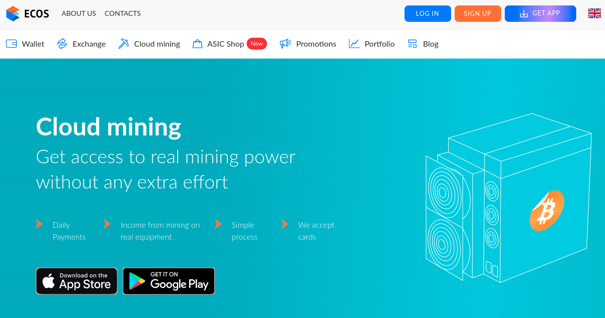 ECOS review ETH mining