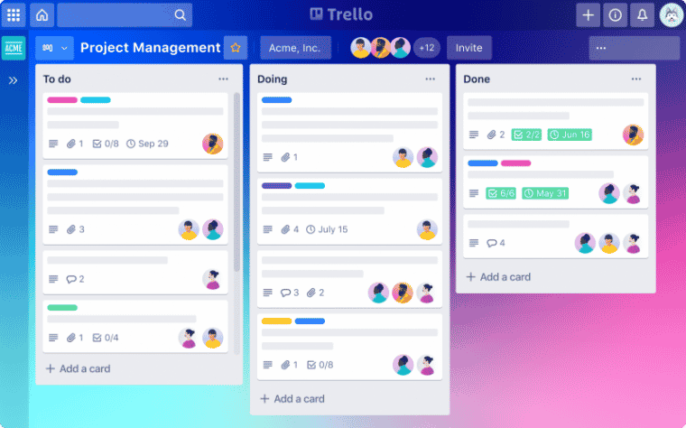 Trello is the best Kanban tool for any sized business