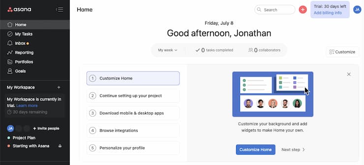 asana board