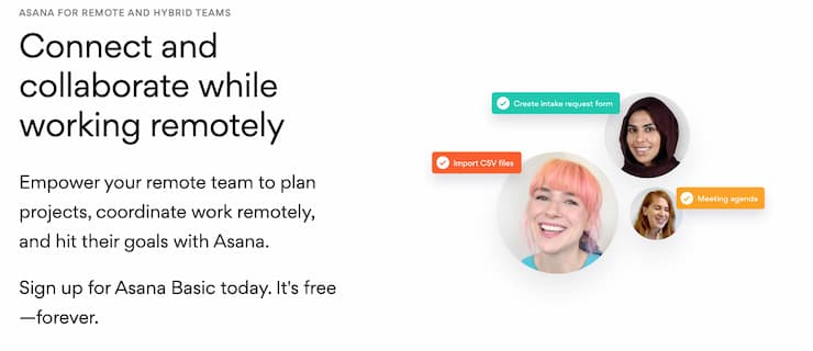 asana remote teams