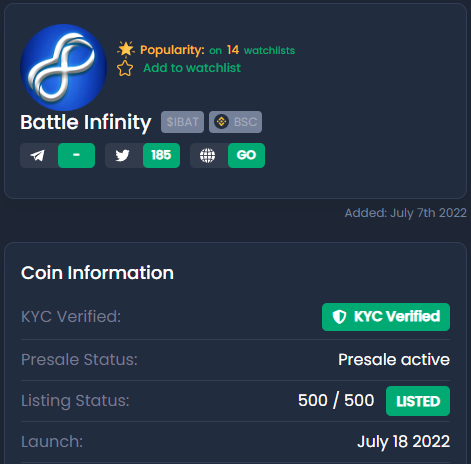 Battle Infinity CoinSniper