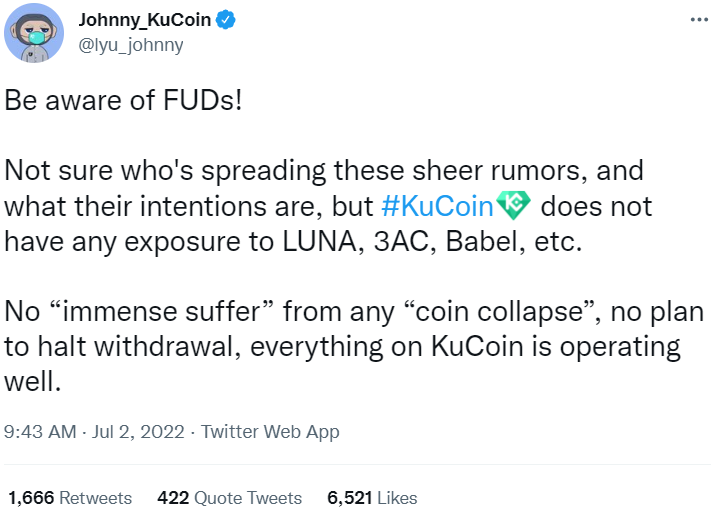 KuCoin rumors