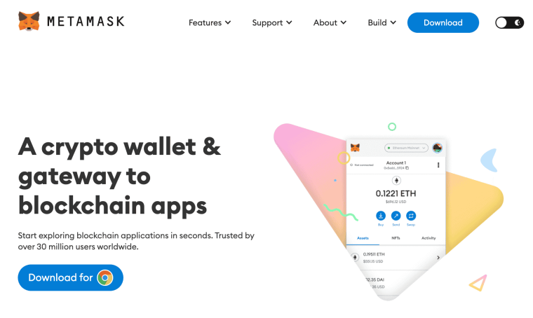 Download Metamask wallet