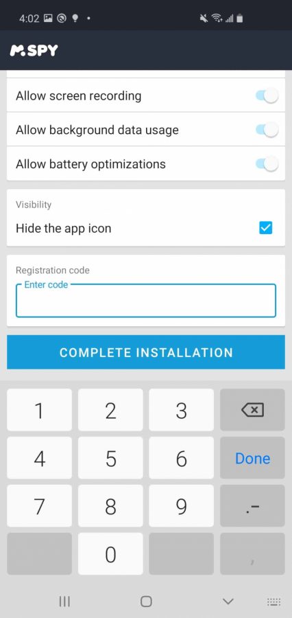 Setting up your mSpy account