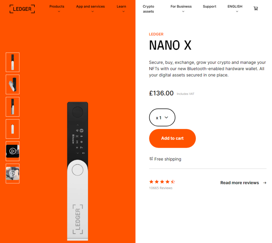 nano X cold wallet ยี่ห้อไหนดี cold wallet แนะนํา Hardware Wallet 