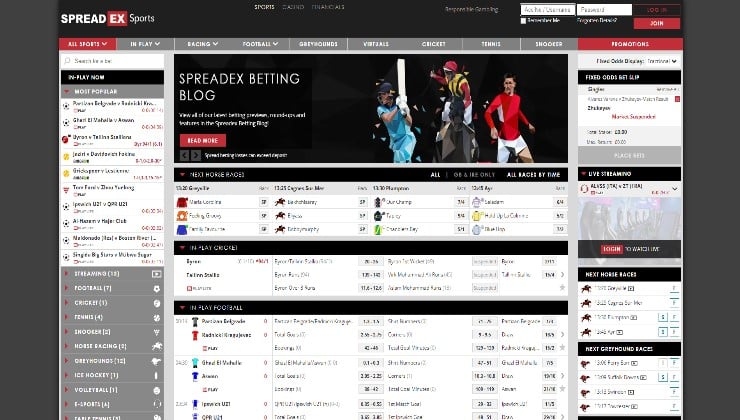 A look at the sports betting site of Spreadex