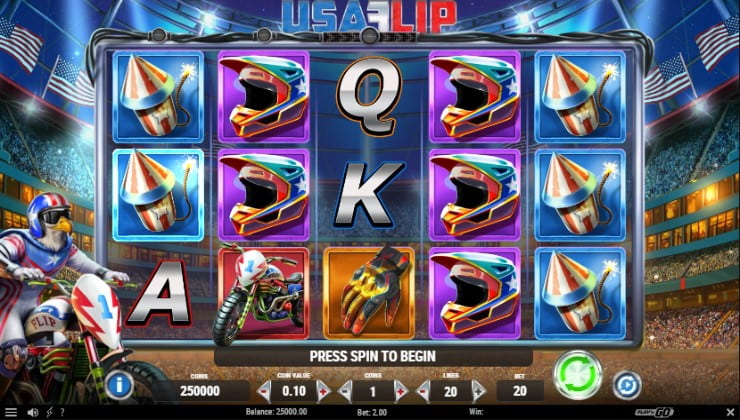 The USA Flip online casino slot game Malaysia