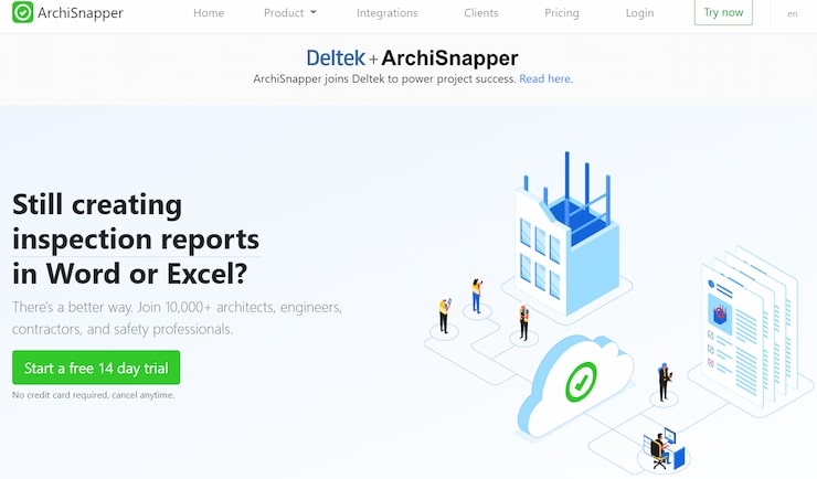 ArchiSnapper is a great app as a mobile-first solution to field reporting