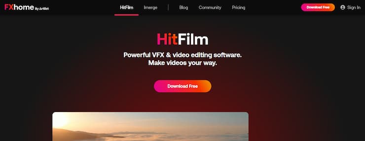 HitFilm Pro is green screen software with best special effects