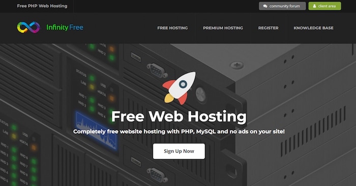 InfinityFree is the best unlimited free WordPress hosting service