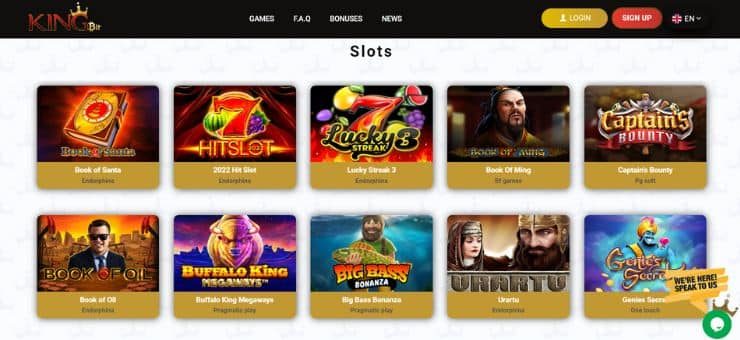 KingBit casino games slots