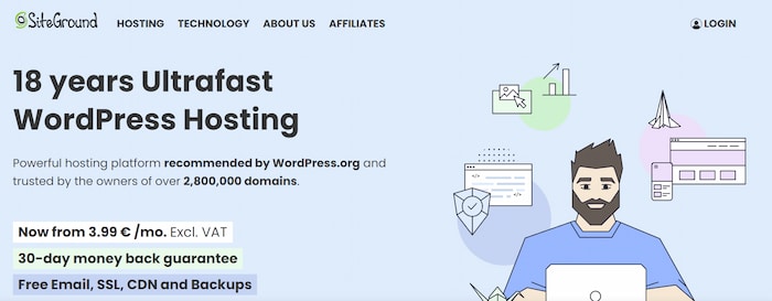 SiteGround is the fastest WordPress hosting option for medium-sized businesses
